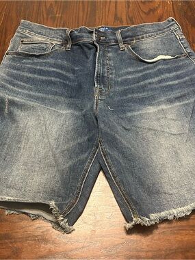 Arizona Jean Co Men’s Size 34 Flex Slim Fit Denim Cutoff Shorts Frayed Hem